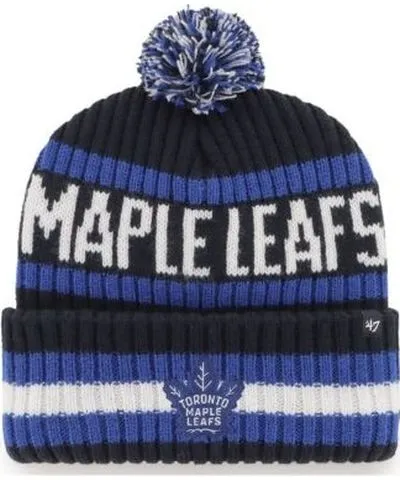 '47 Men's NHL Toronto Maple Leafs Bering Cuffed Knit Hat with Pom