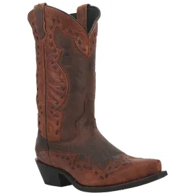 68471 Laredo Men's Ronnie Snip Toe Cowboy Boots - Rust Brown