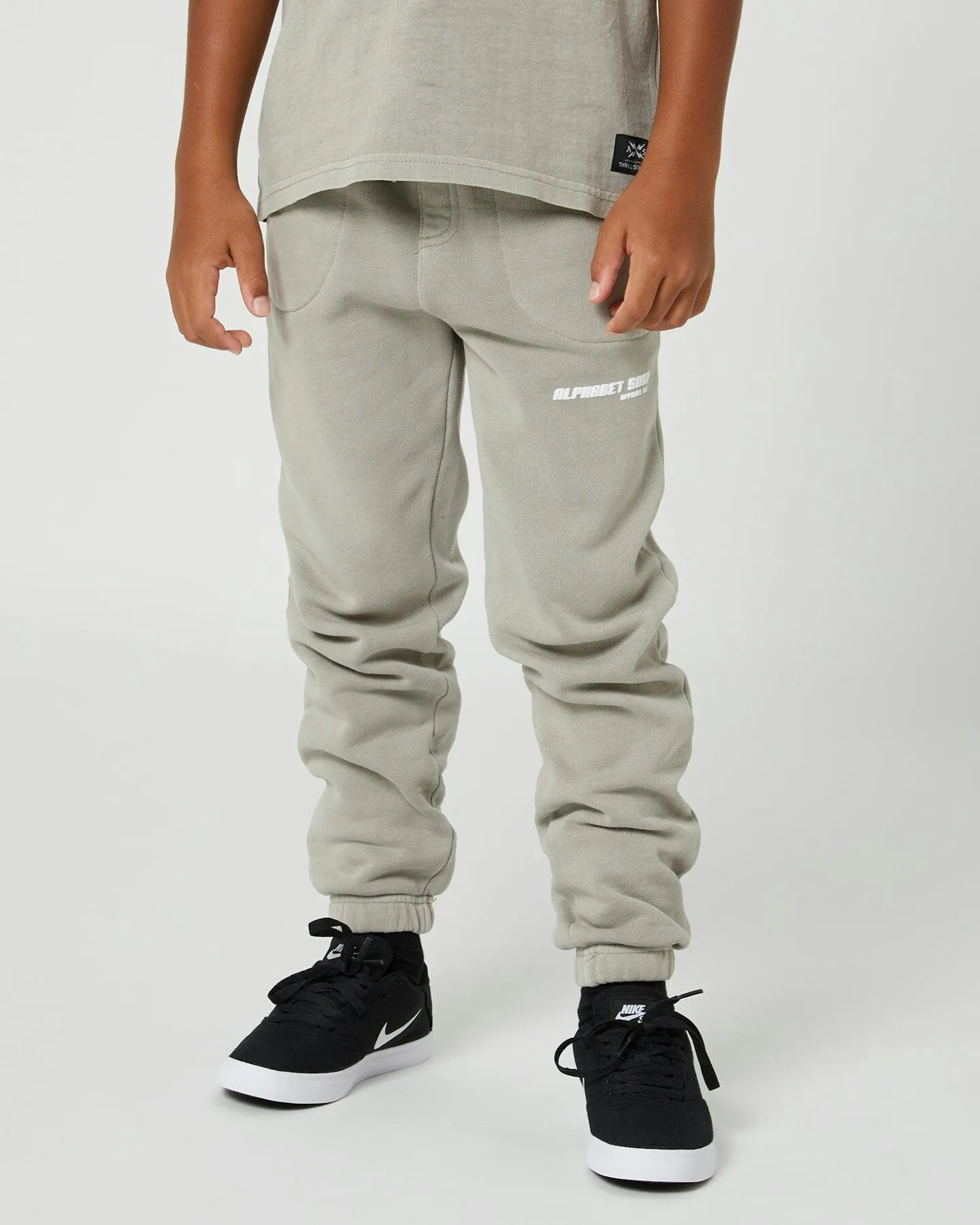 Alphabet Soup Kids San Clemente Trackpant - Concrete | SurfStitch