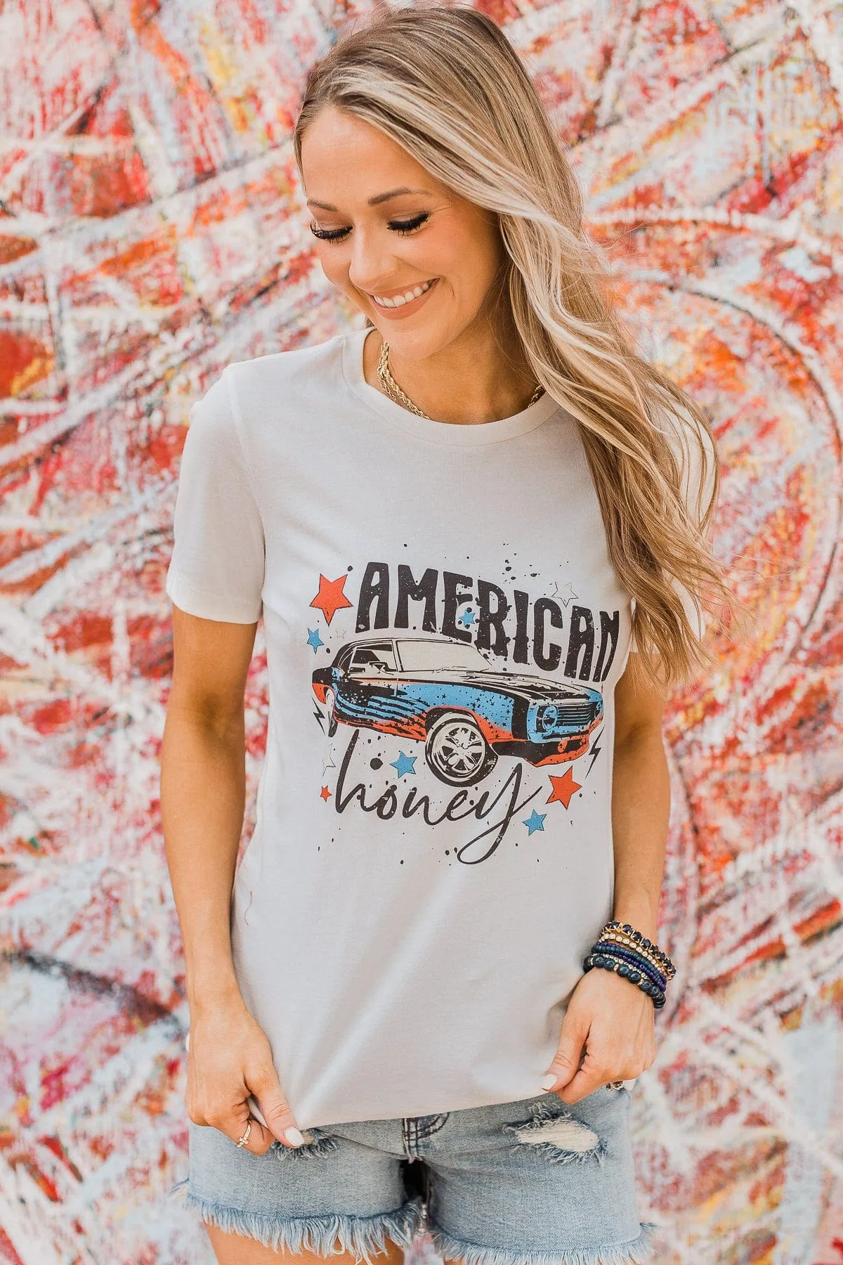 American Honey Graphic Tee- Ivory