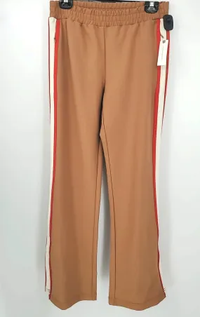 ANTHROPOLOGIE Tan Red & White Side Stripe Sweats Size SMALL (S) Pants