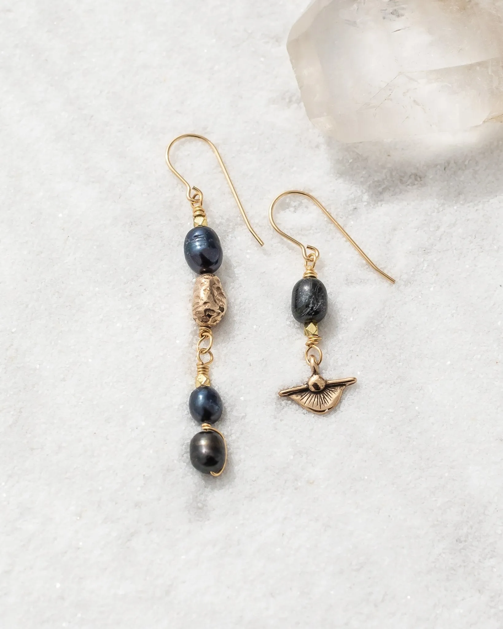 Black Pearl Magdalena Earrings