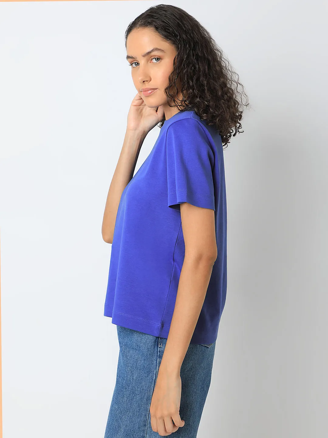 Blue Organic Cotton T-shirt