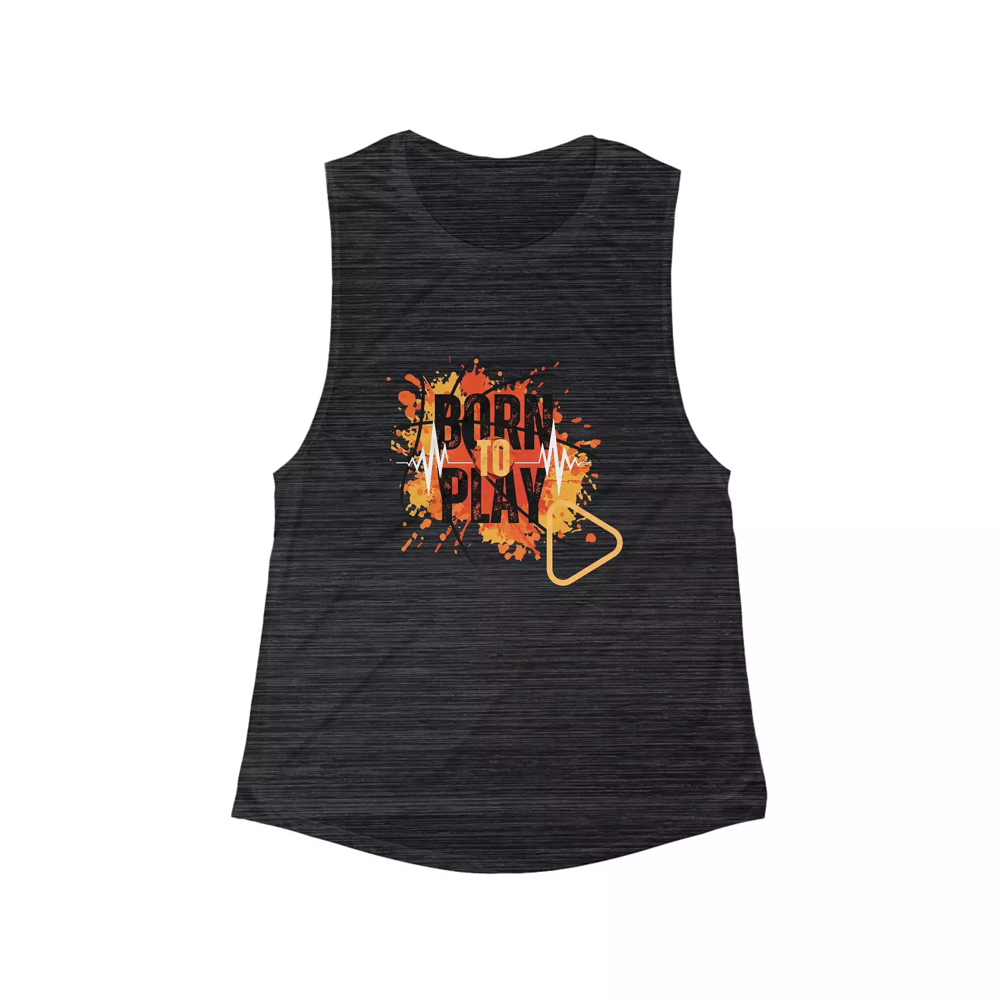 Born to play - Women's Flowy Scoop Muscle Tank