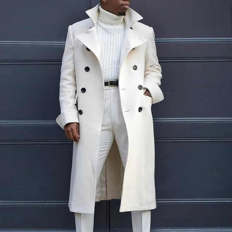 British Loose Coat Mid-Length Trench Coat