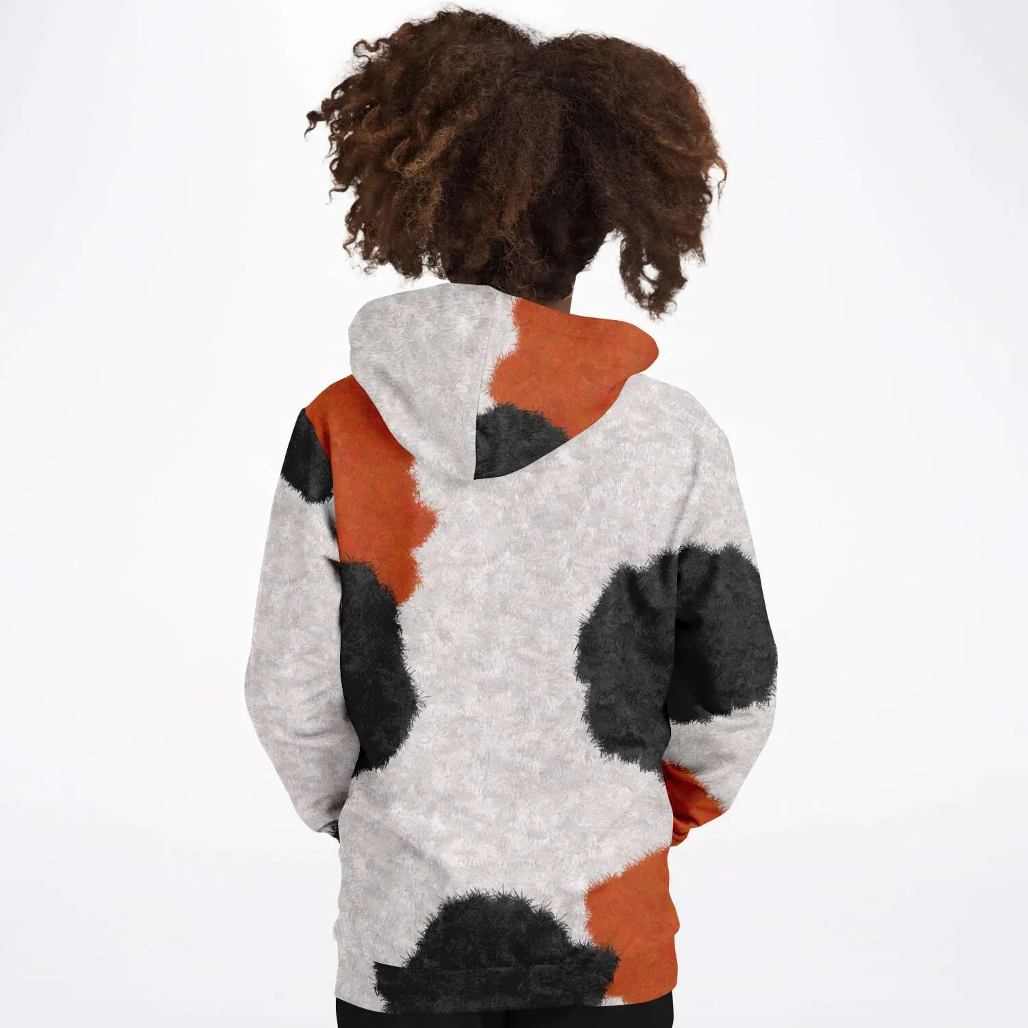 Calico Cat Fur Print Youth Pullover Hoodie