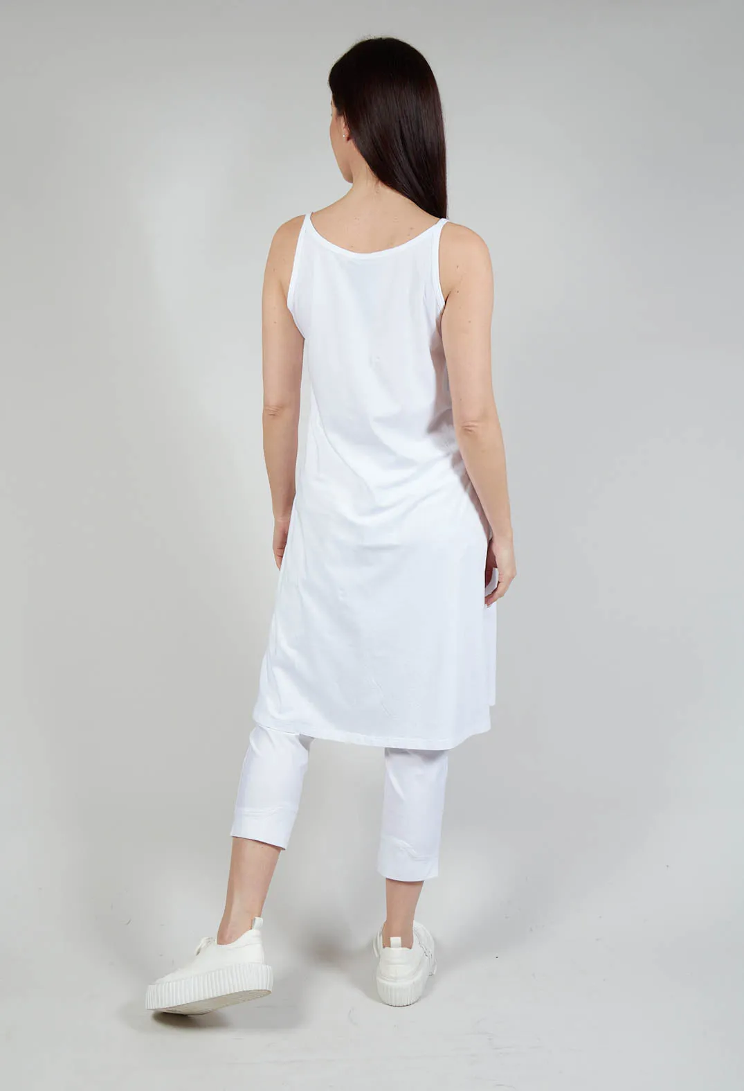 Cami Jersey Dress in White