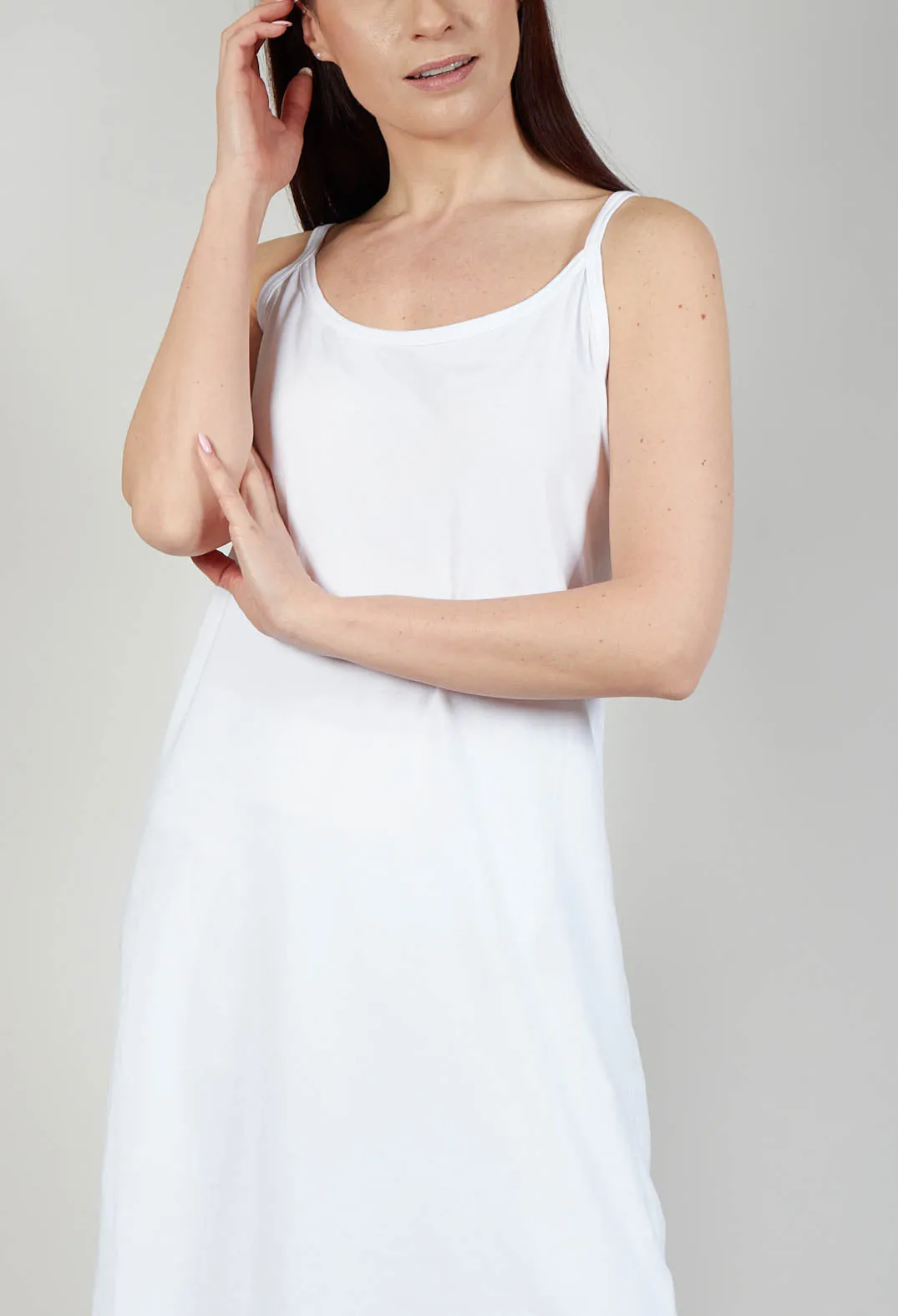 Cami Jersey Dress in White