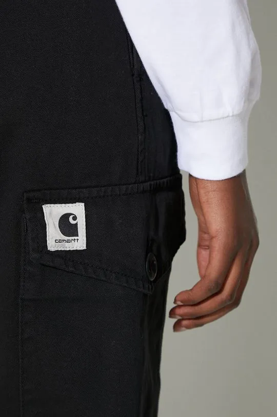 Carhartt WIP cotton trousers black color