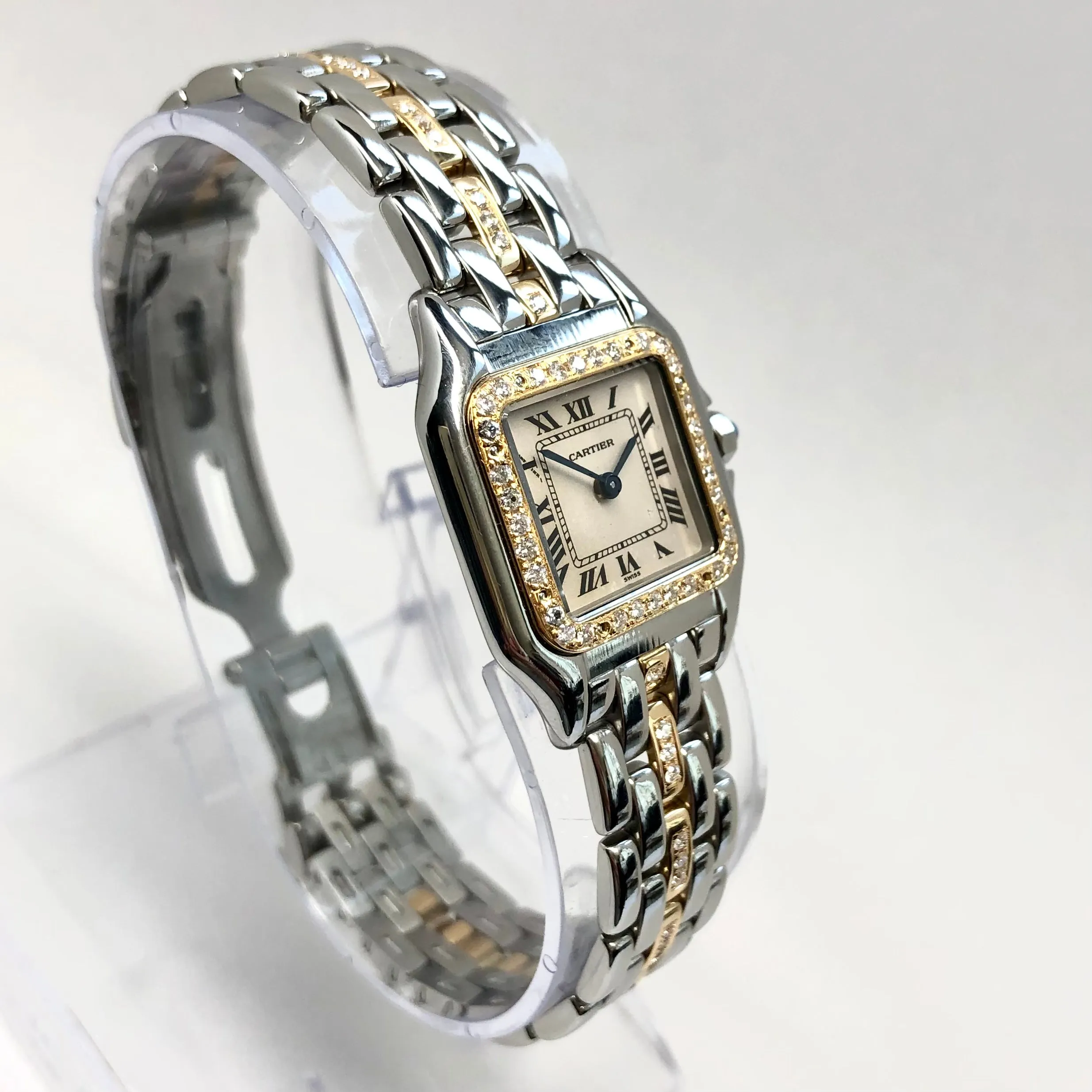 CARTIER PANTHERE Quartz 23mm 1 Row Gold 0.69TCW Diamond Watch