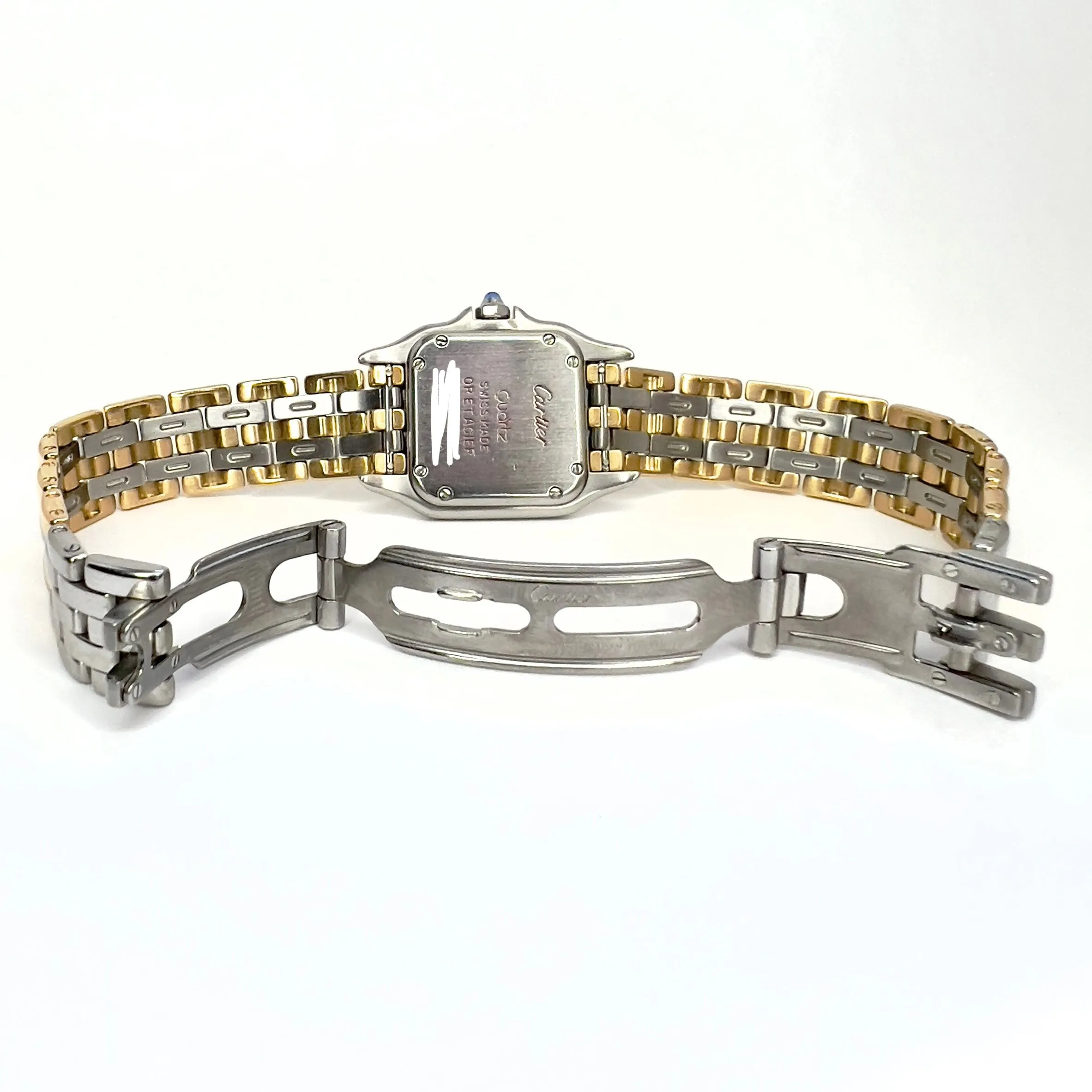 CARTIER PANTHERE Quartz 23mm 3 Row Gold 0.87TCW DIAMOND Watch