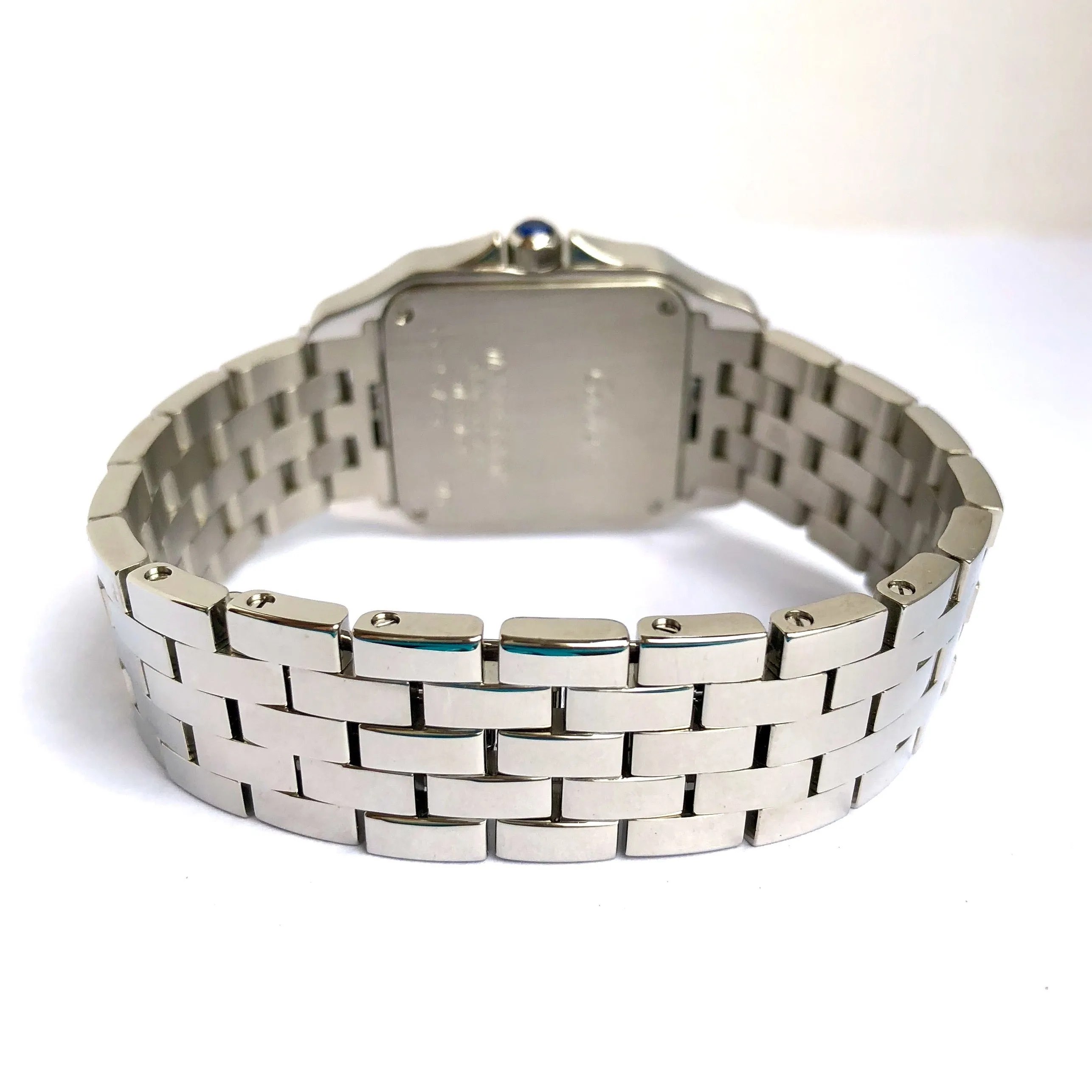 CARTIER SANTOS DEMOISELLE Quartz 26mm Steel 4.27TCW DIAMOND Watch