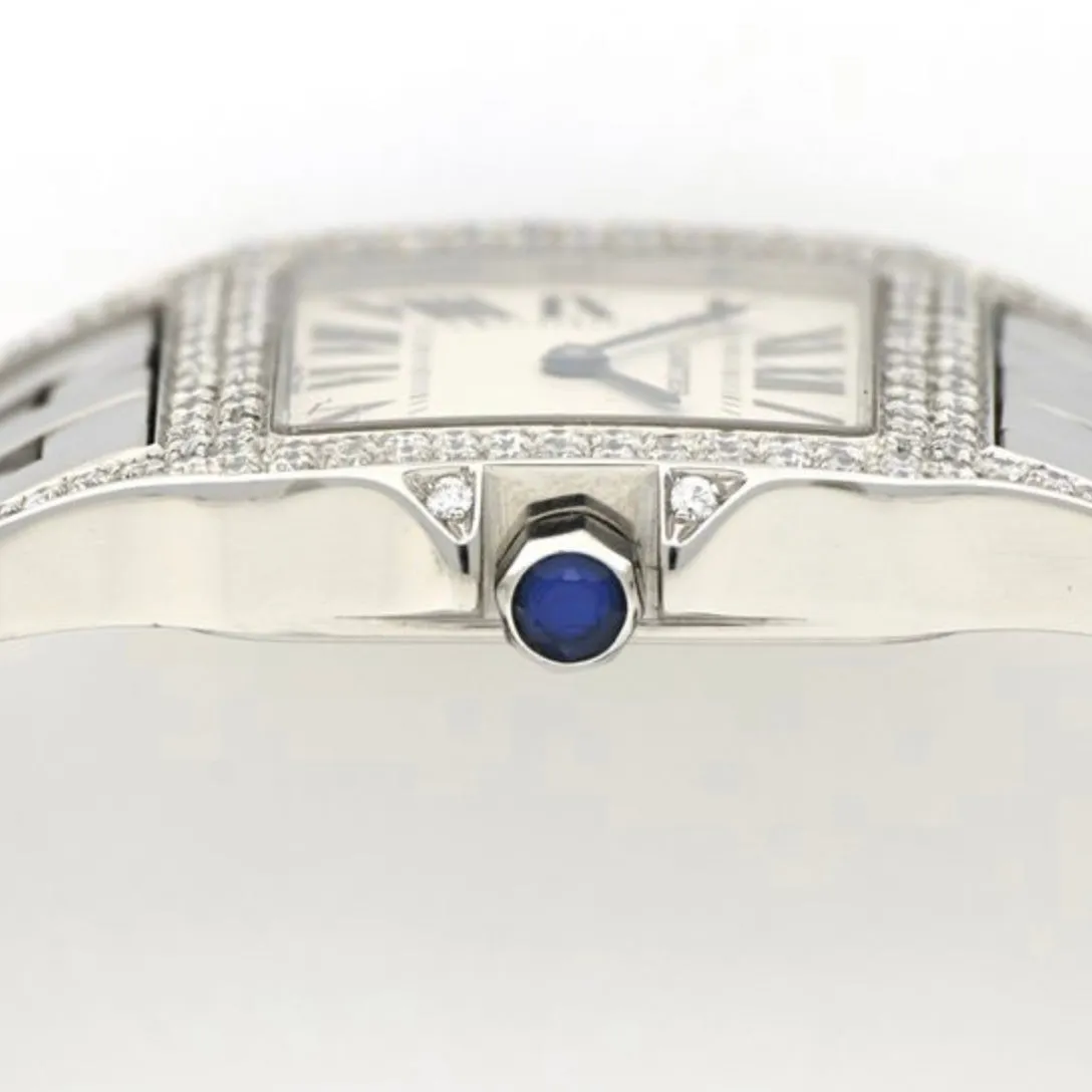 CARTIER SANTOS DEMOISELLE Quartz 26mm Steel DIAMOND Watch