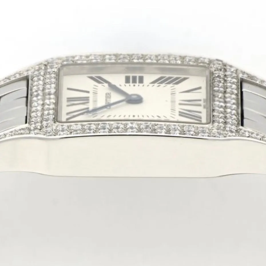 CARTIER SANTOS DEMOISELLE Quartz 26mm Steel DIAMOND Watch