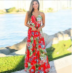 Casual Printing Printing Maxi Long Dress