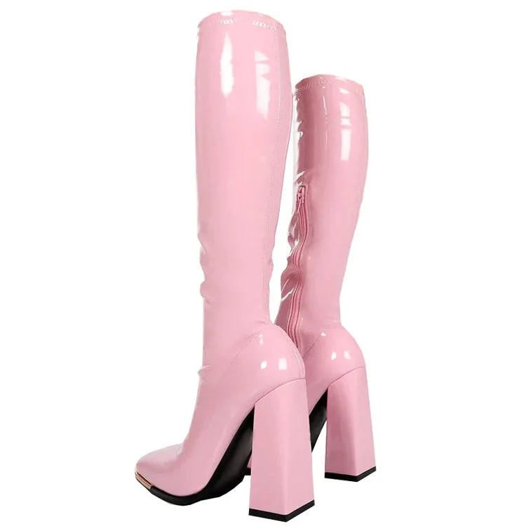 Danish Pastel Aesthetic Vinyl Boots