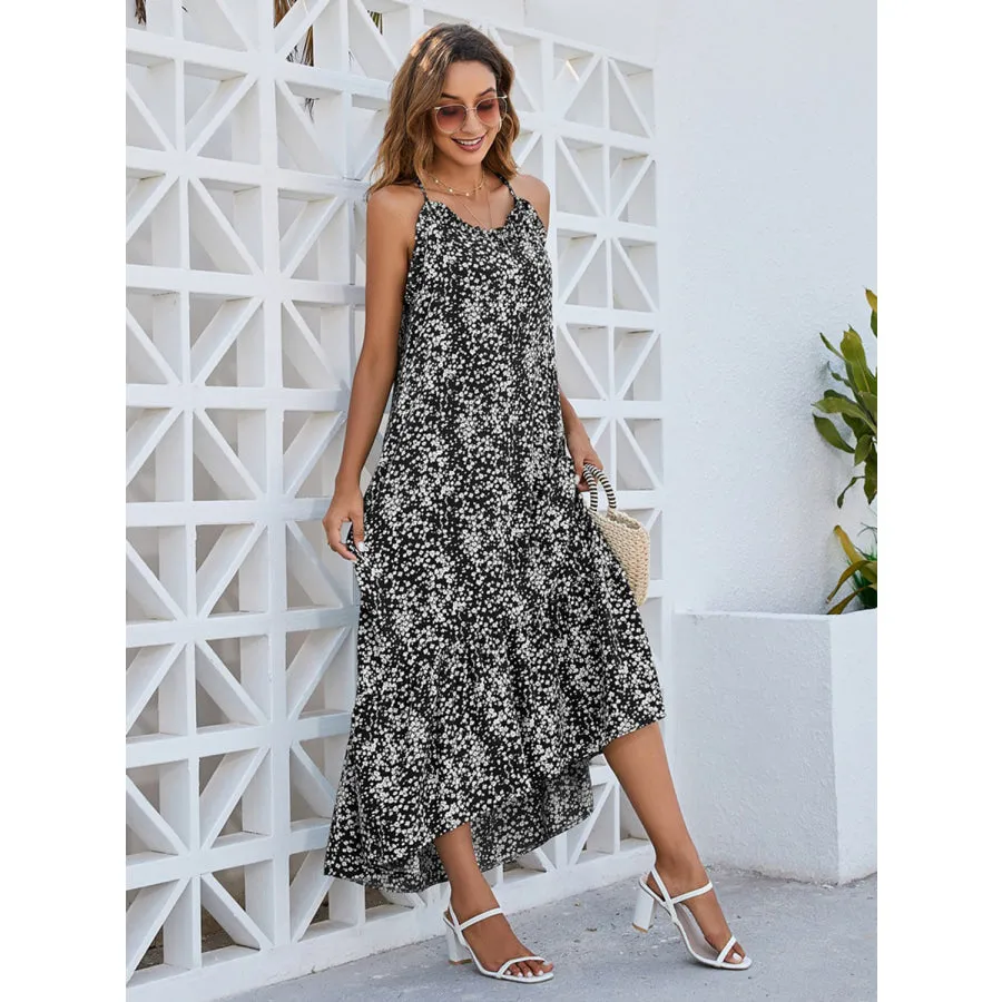 Ditsy Floral Scoop Neck Midi Cami Dress