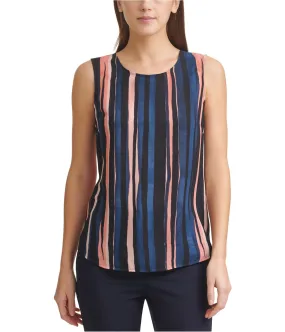 Dkny Womens Striped Sleeveless Tank Top