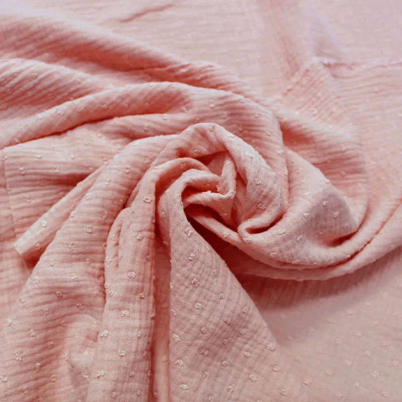 Double Gauze - Reversible - Swiss Knot - Dusky Pink