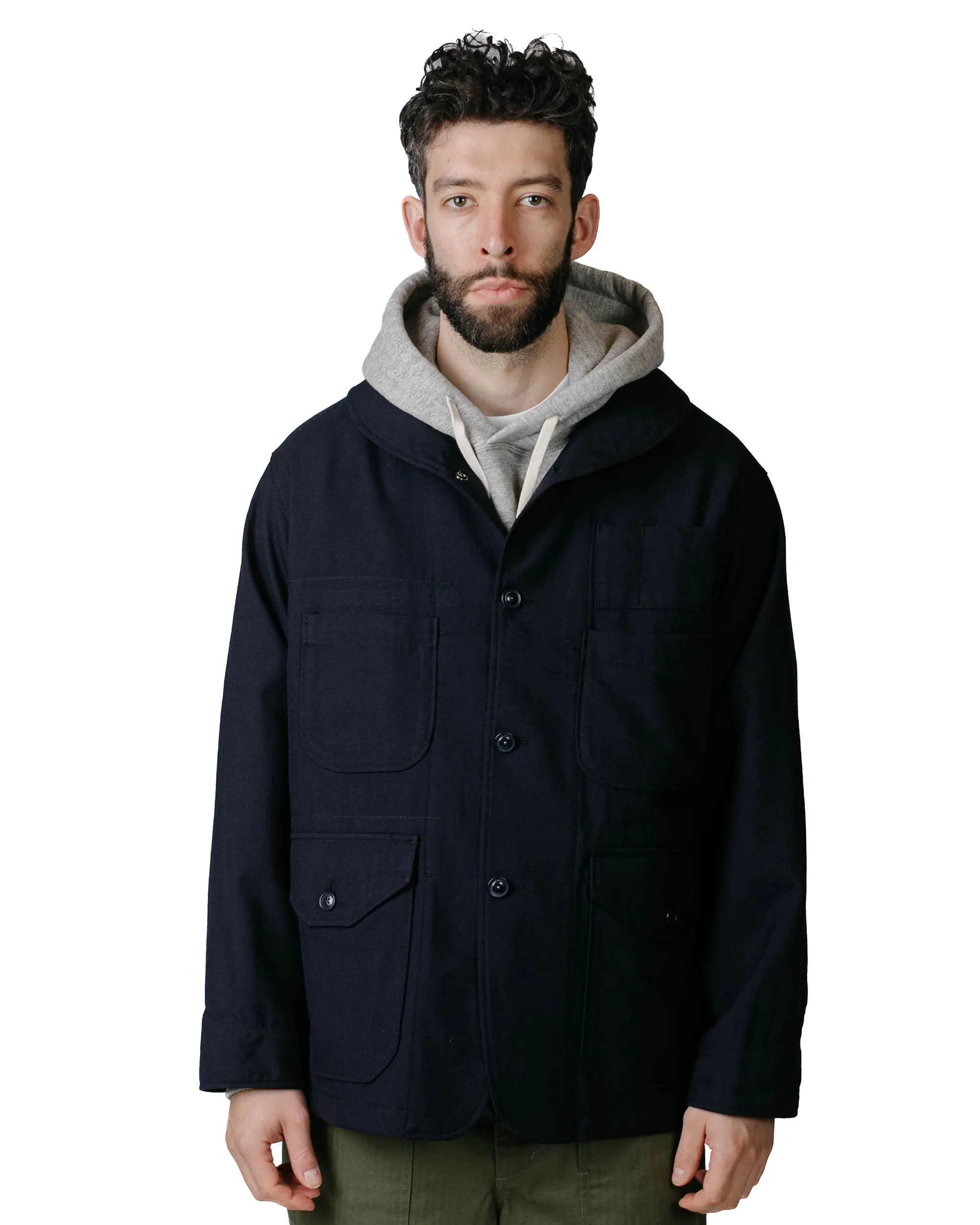 Engineered Garments Maine Guide Jacket Dark Navy Wool Uniform Serge