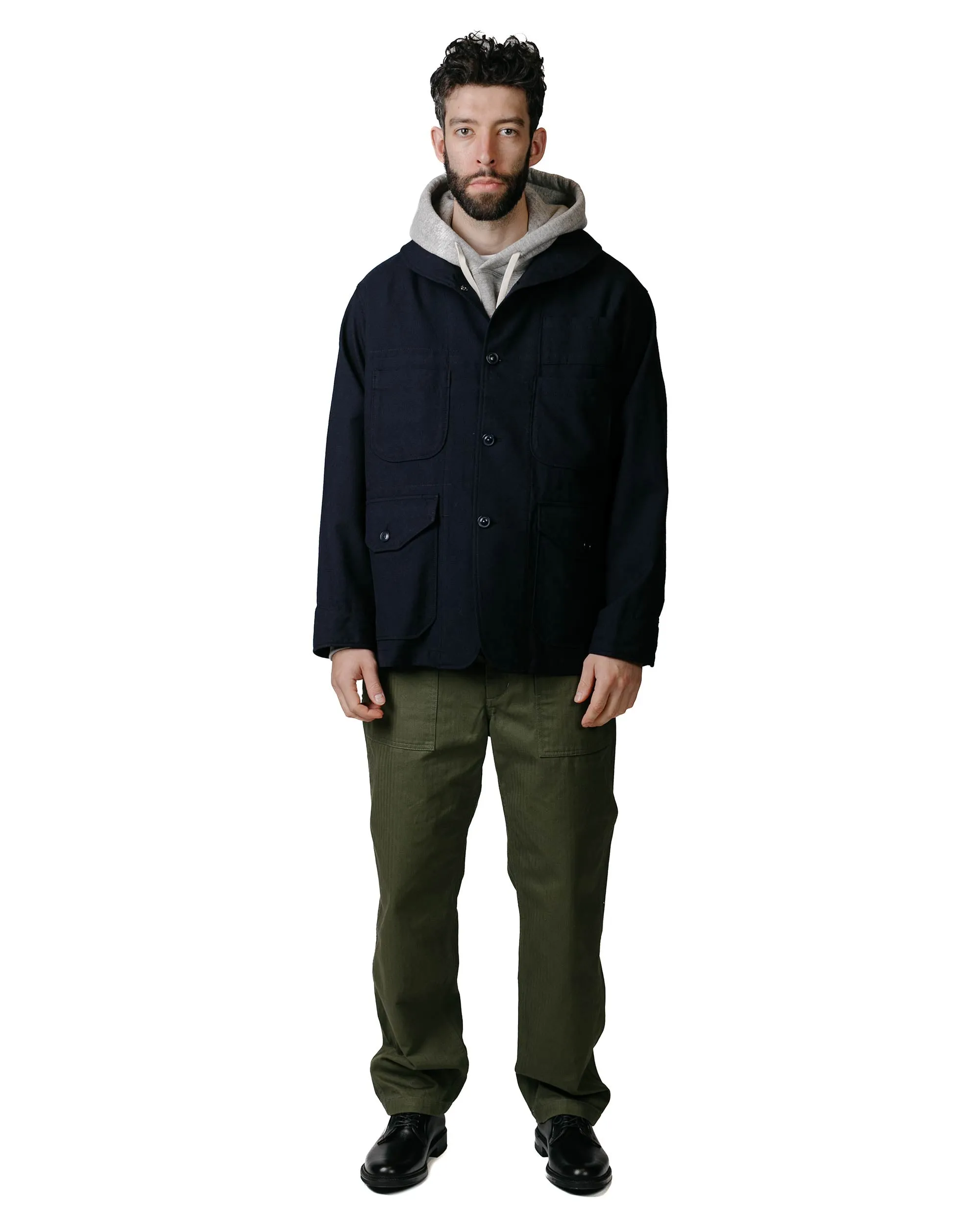 Engineered Garments Maine Guide Jacket Dark Navy Wool Uniform Serge