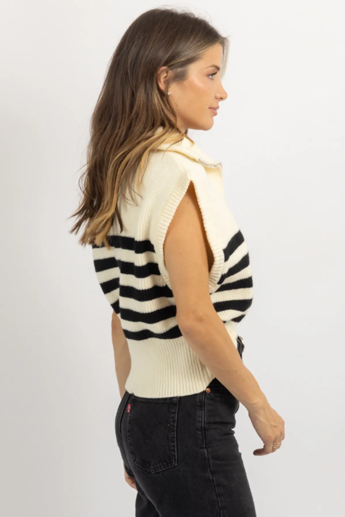 EVERETT STRIPE SWEATER TANK