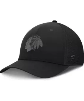 Fanatics Men's NHL Fanatics Chicago Blackhawks Authentic Pro Road Logo Flex Hat