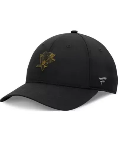 Fanatics Men's NHL Fanatics Pittsburgh Penguins Authentic Pro Road Logo Adjustable Hat