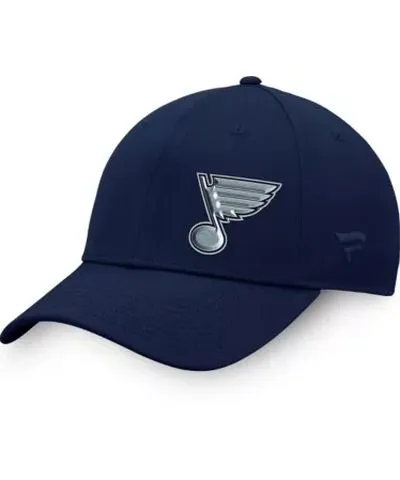 Fanatics Men's NHL Fanatics St. Louis Blues Authentic Pro Road Offset Logo Adjustable Hat