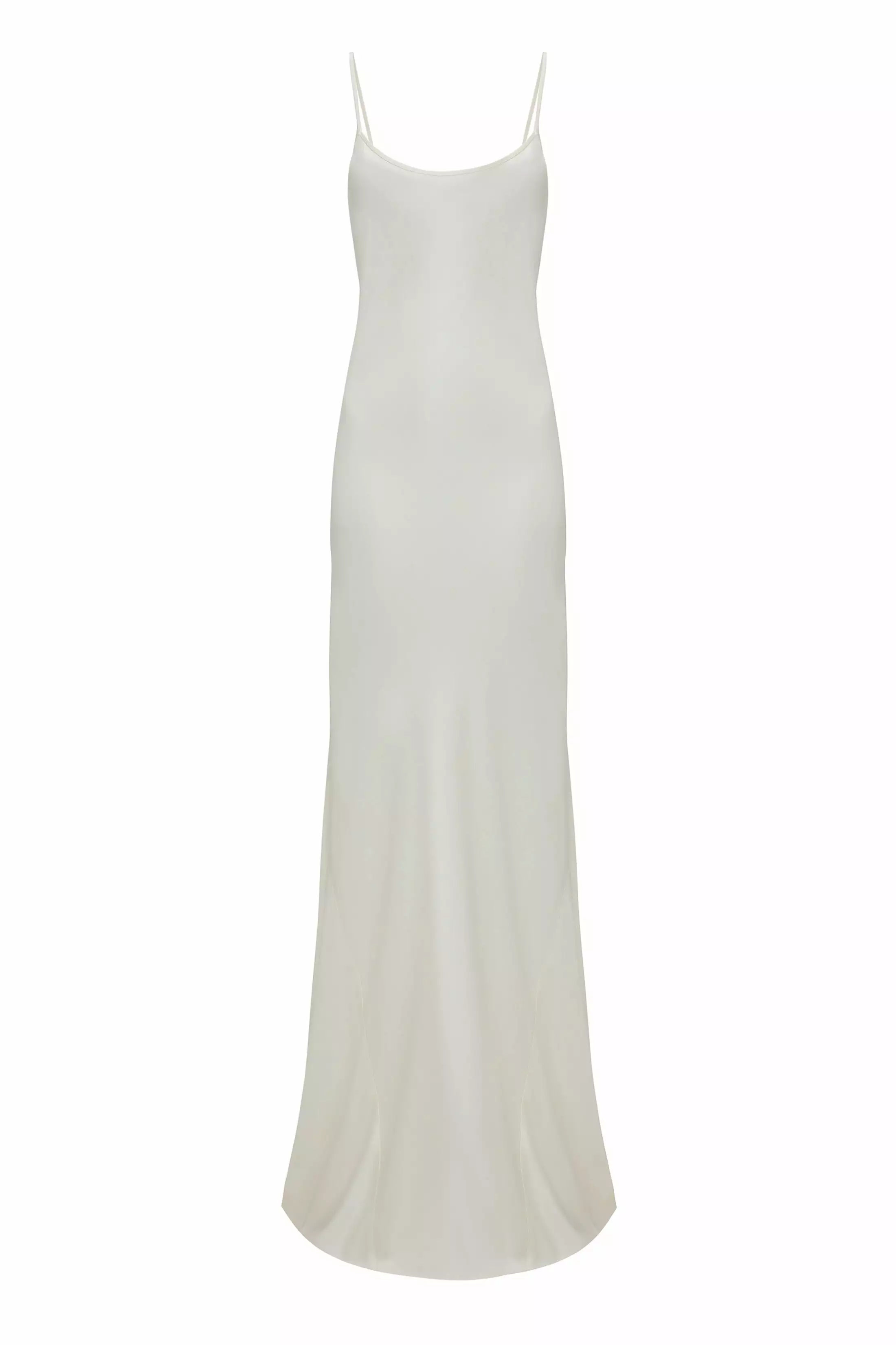 Floor-Length Cami Dress In Ivory