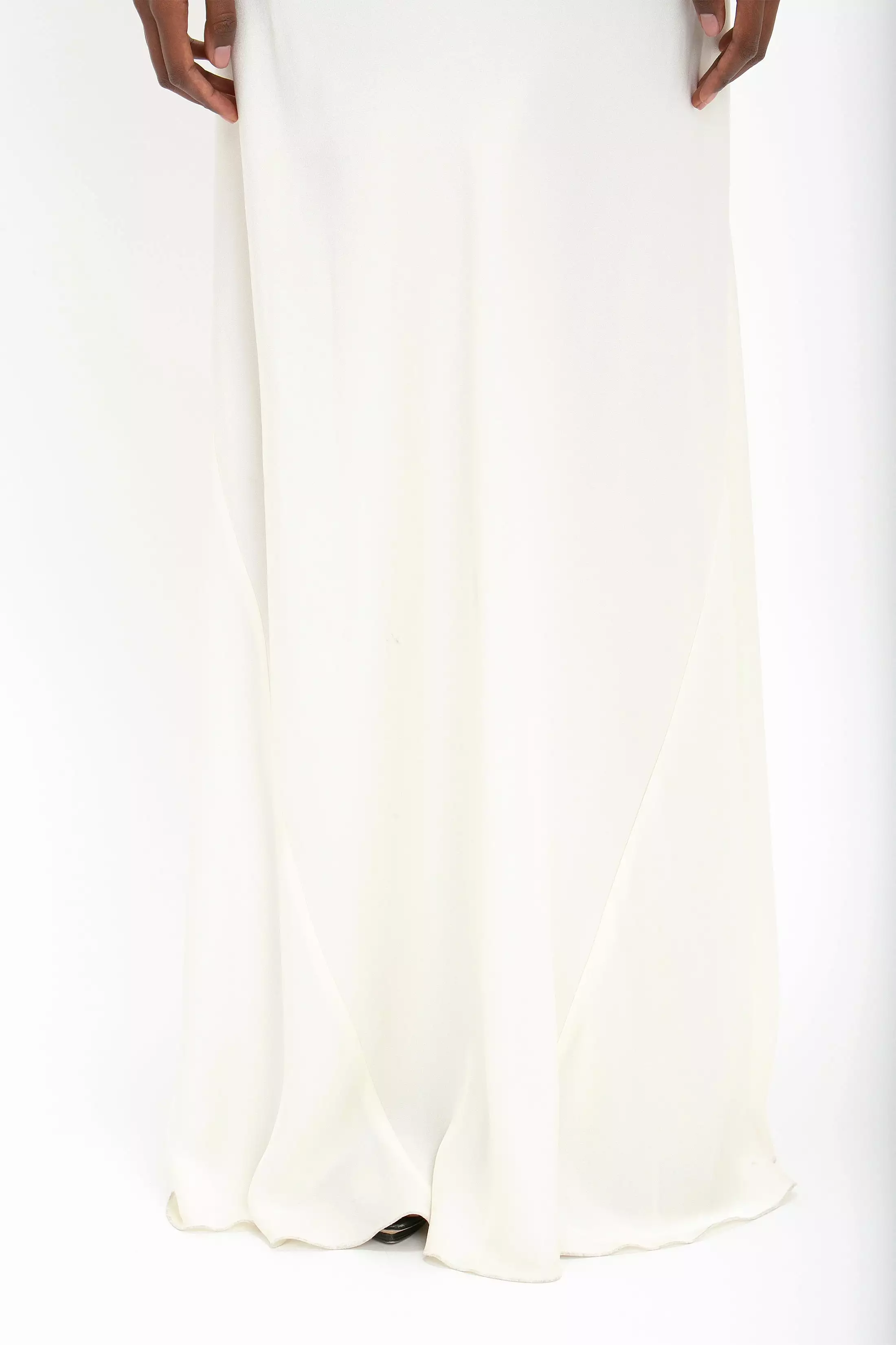 Floor-Length Cami Dress In Ivory