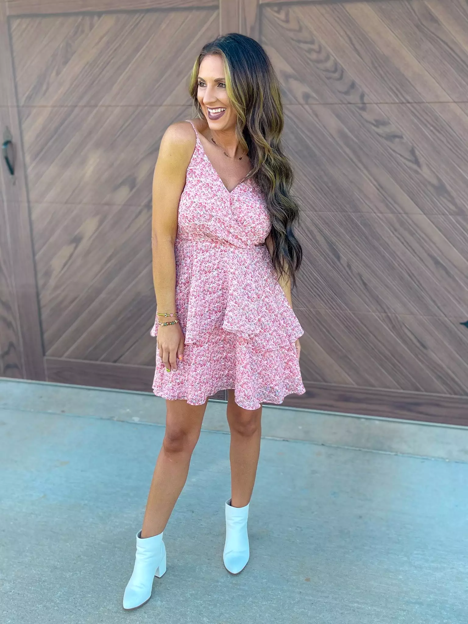 Fun And Floral Tiered Cami Dress