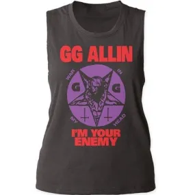 GG Allin I'm Your Enemy Muscle Tank