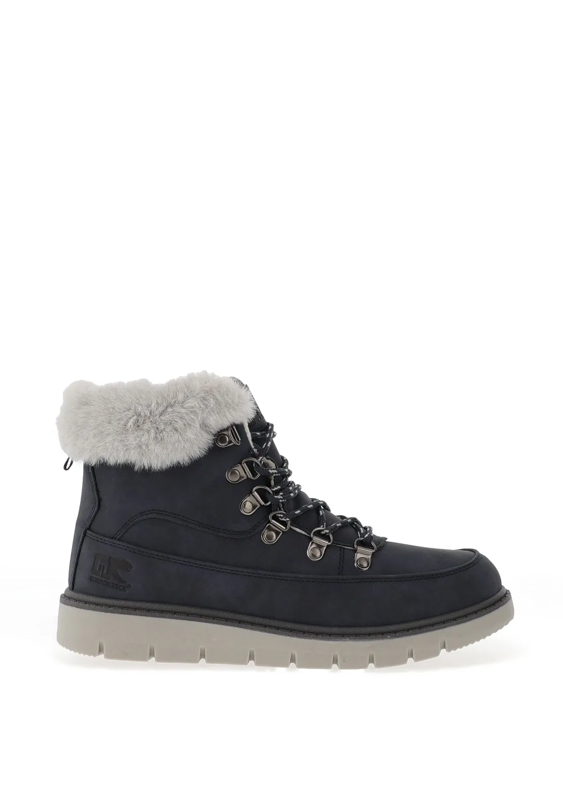 Gordon Jack Everest Faux Fur Lined Ankle Boots, Navy