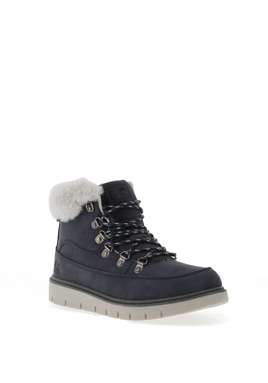 Gordon Jack Everest Faux Fur Lined Ankle Boots, Navy