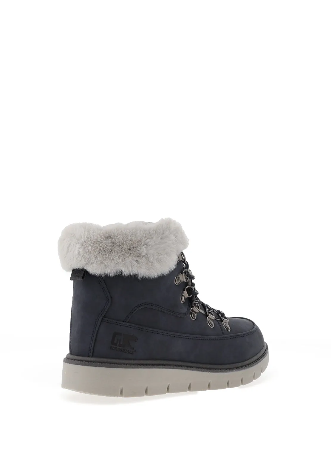 Gordon Jack Everest Faux Fur Lined Ankle Boots, Navy