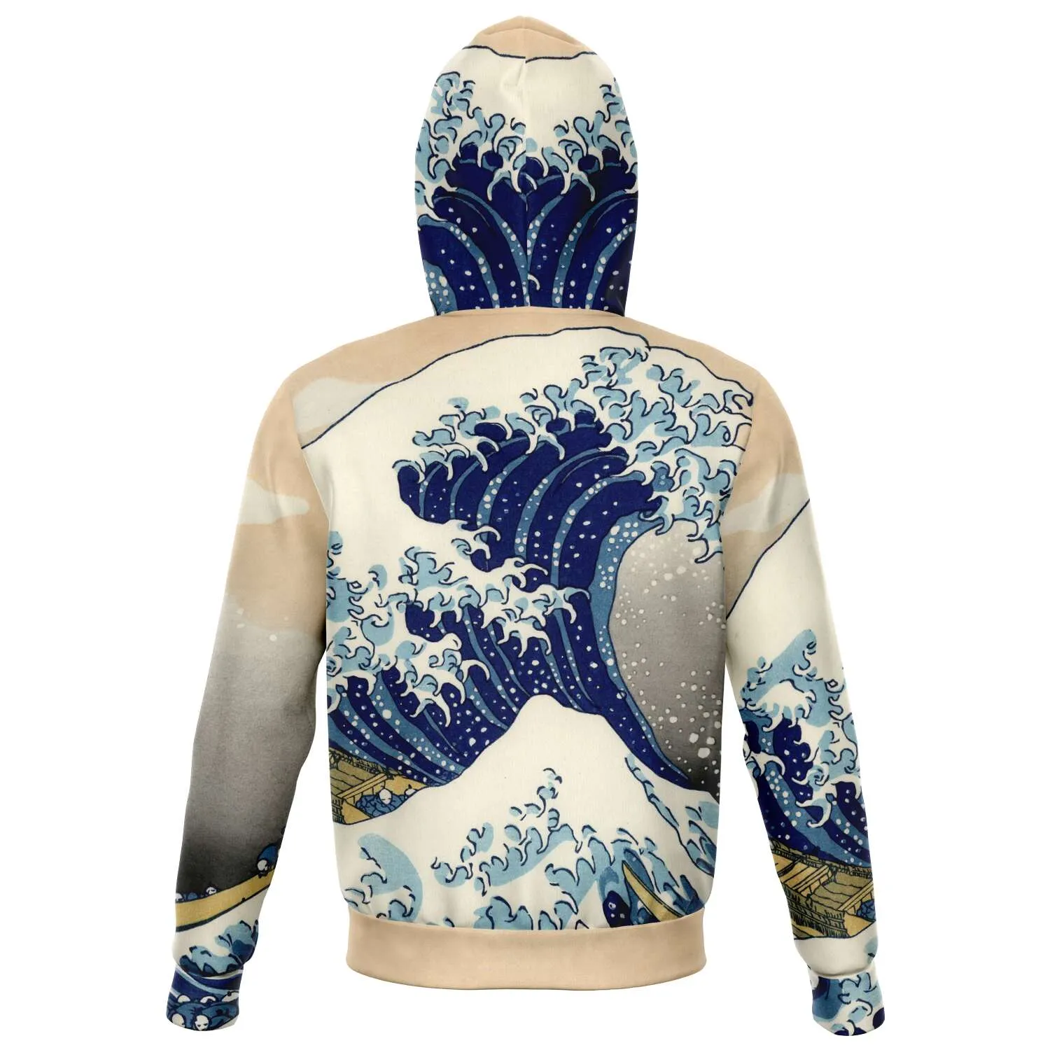 Great Wave off Kanagawa Zip Up Unisex Hoodie