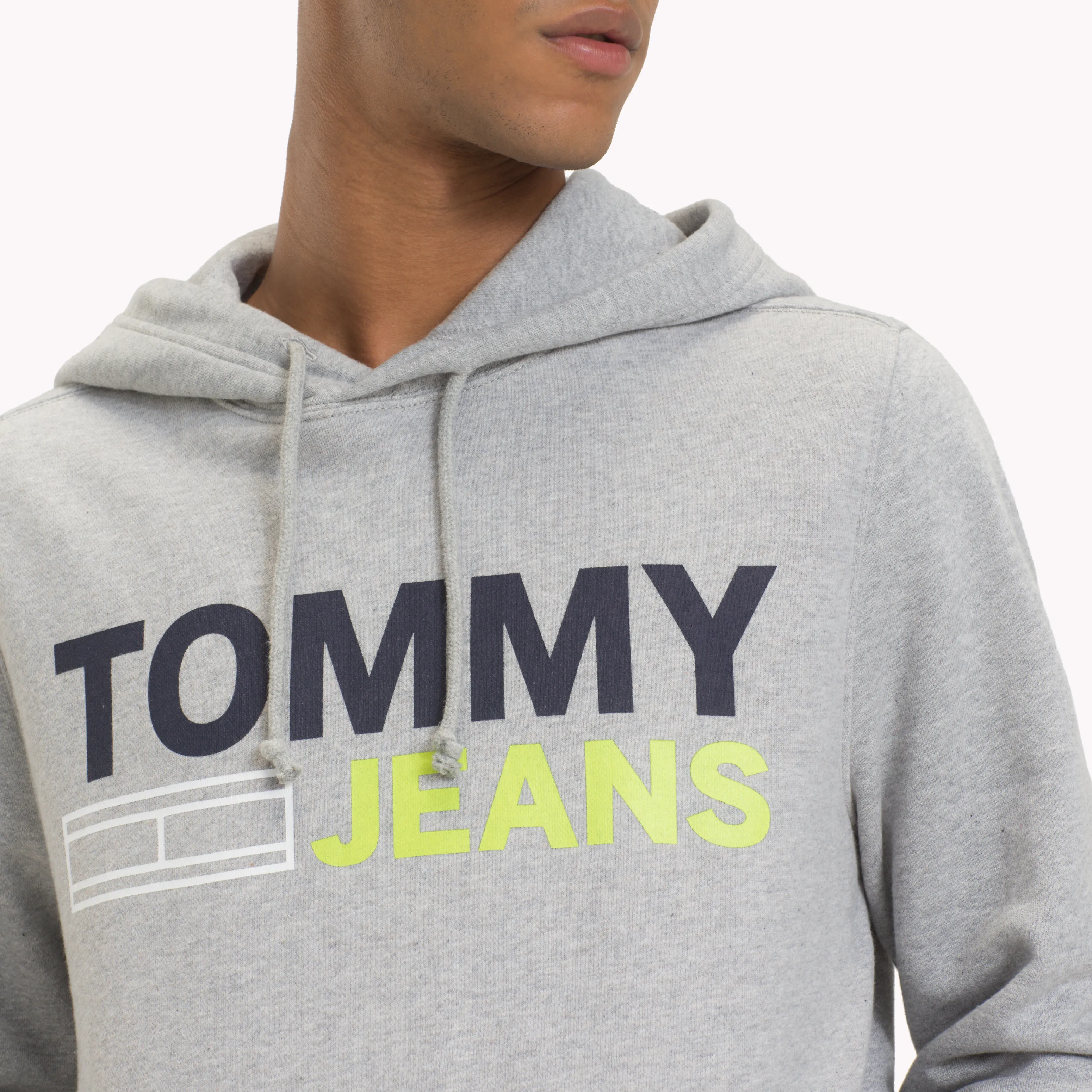 Grey Cotton Logo Hoody | Sweatshirts & Hoodies | Tommy Hilfiger