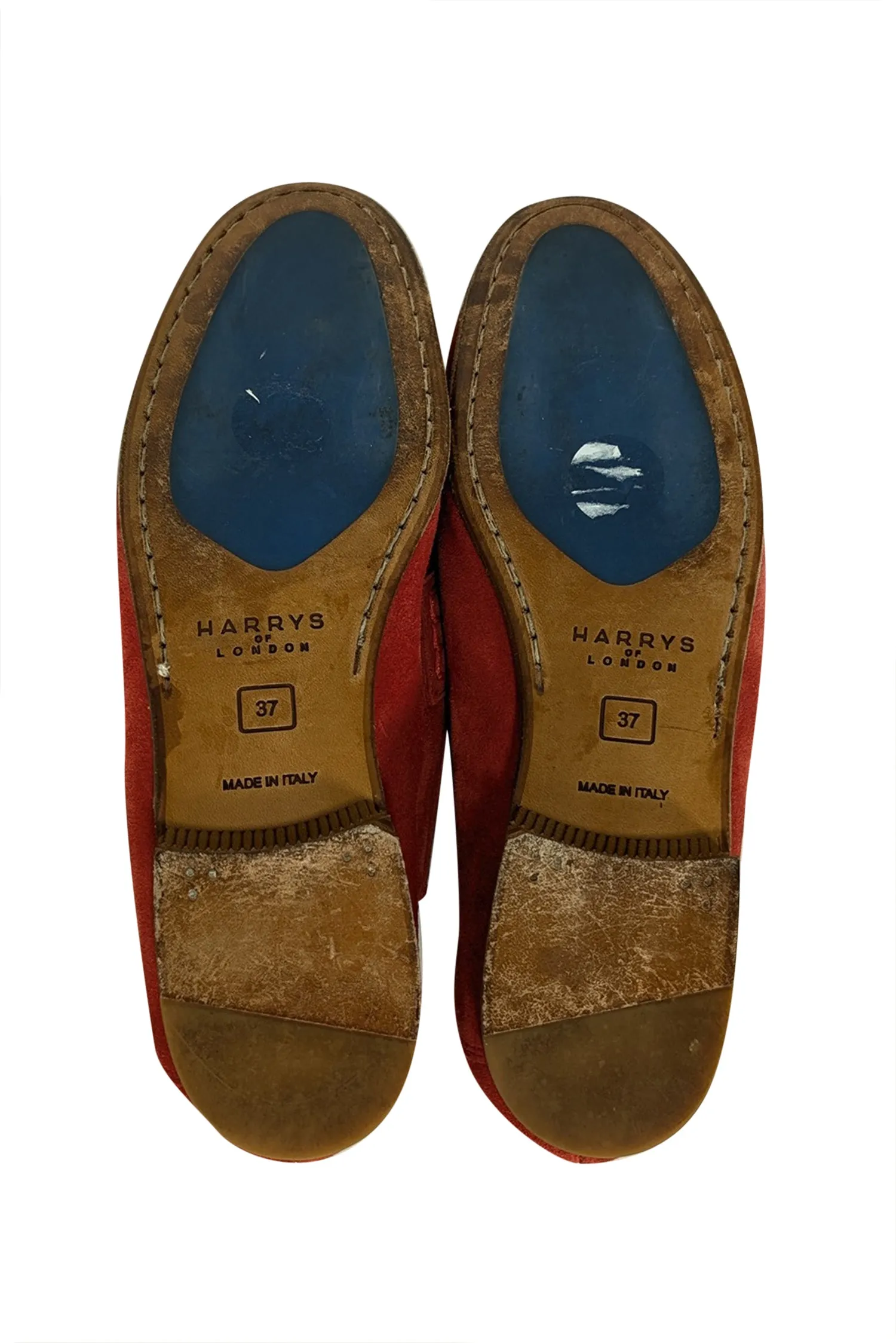 Harrys of London - Red Suede Loafers Sz 7