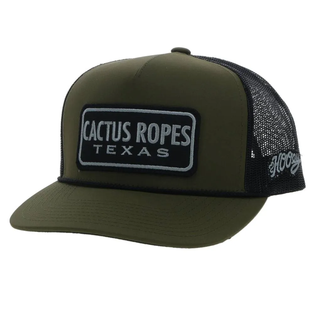 HOOEY CR087 CACTUS ROPES OLIVE/BLACK HAT