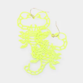 iLLASPARKZ Cut Out Brass Metal Scorpion Dangle Earrings