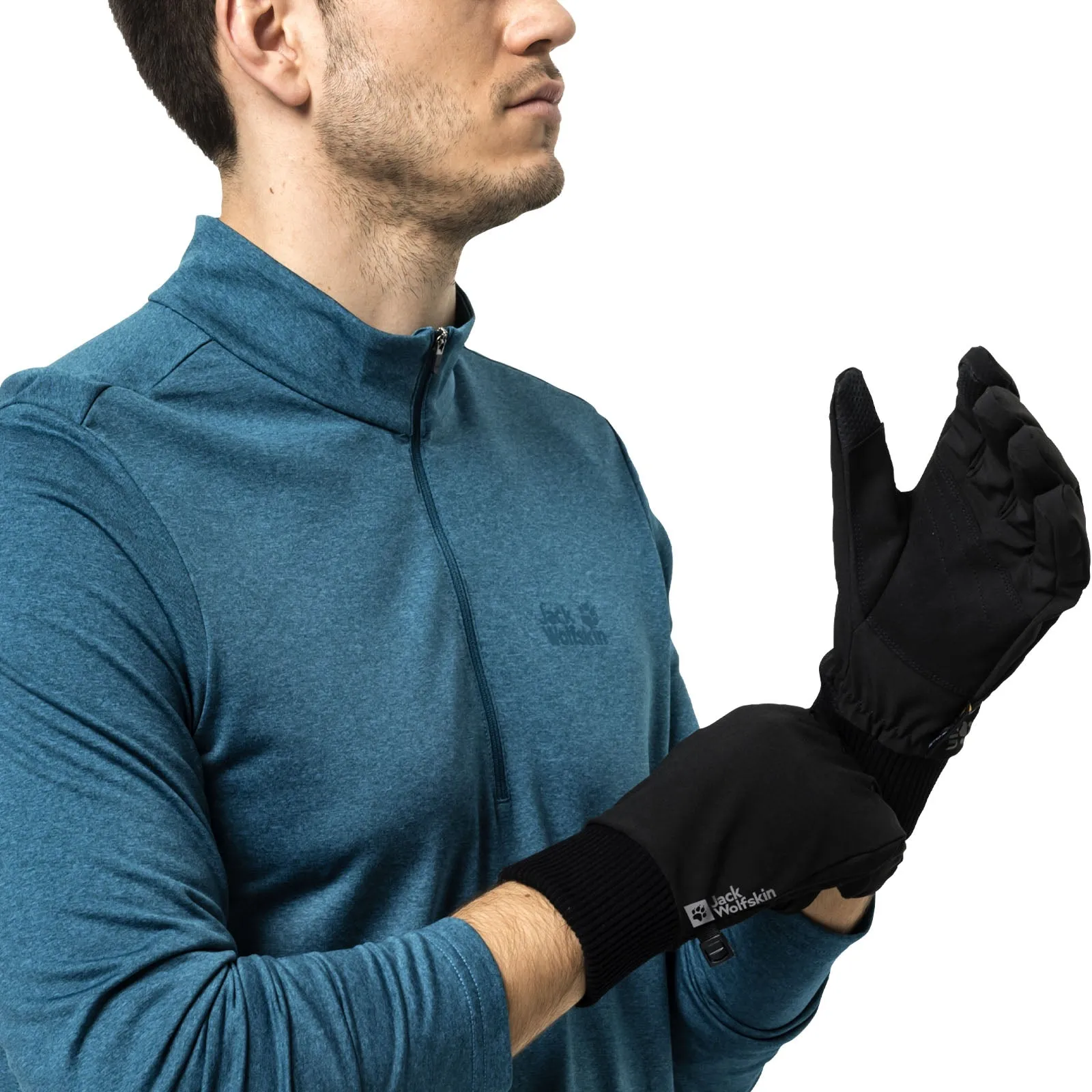 Jack Wolfskin Supersonic Xt Softshell Gloves - Black