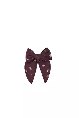 JAMIE KAY Organic Cotton Noelle Bow - Irina Fig