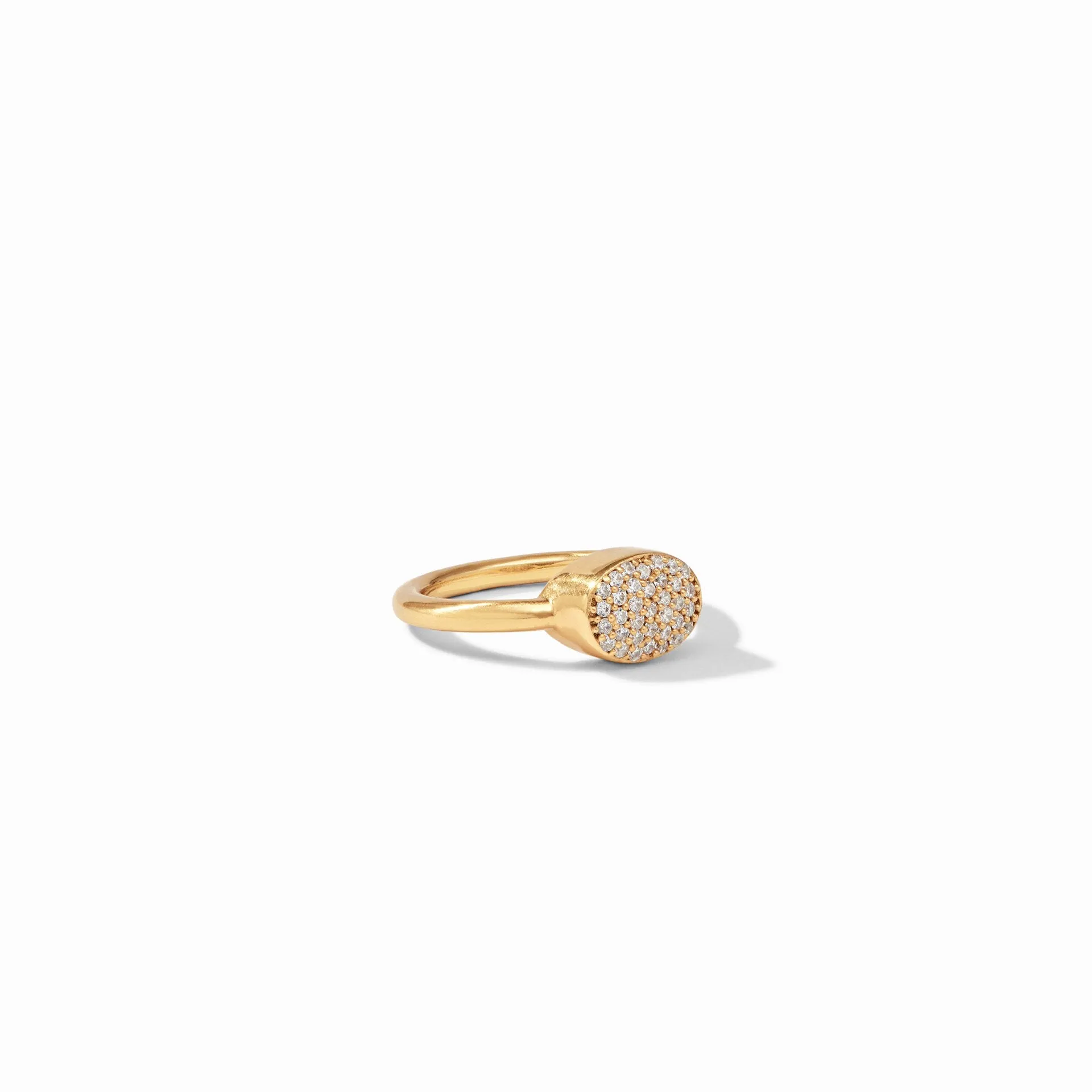 Jewel Stack Ring Gold Pave Cubic Zirconia Size 7 by Julie Vos