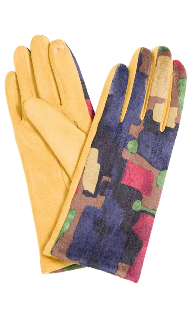 JG840 Multi-Colored Faux Suede Screen-Touch Gloves  (12prs Pack)