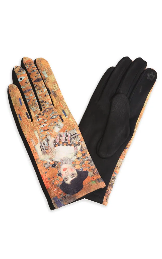 JG865 Painting Inspired Pattern Screen Touch Gloves (12prs Pack)