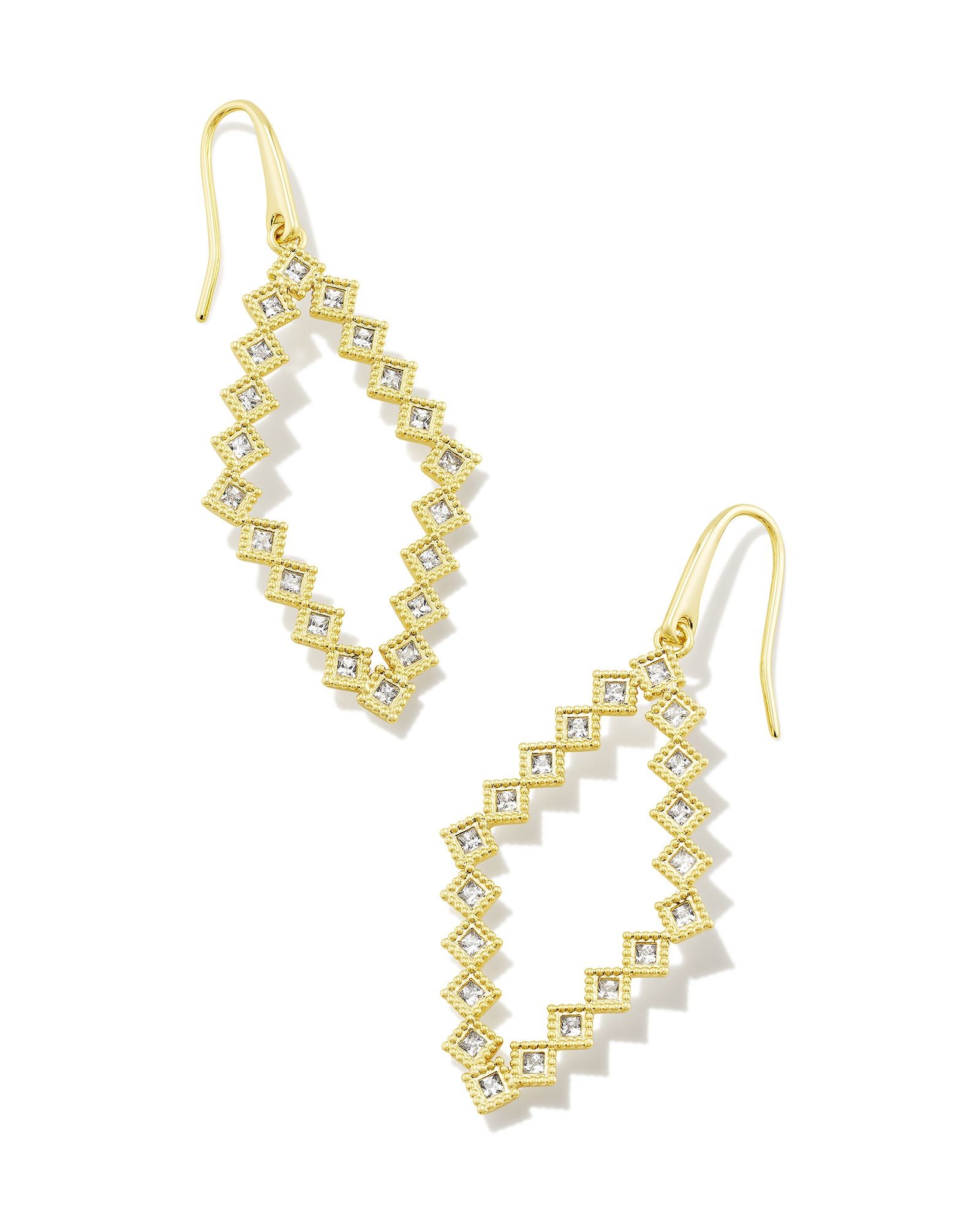 Kendra Scott Kinsley Gold Open Frame Earrings