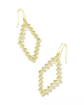 Kendra Scott Kinsley Gold Open Frame Earrings