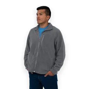 Key Men's Glacier Fleece Jacket Size Large Light Gray