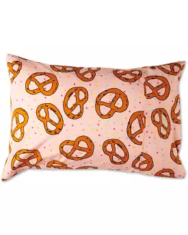 Kip & Co Pretzel Pink Organic Cotton PIllowcase (1 pc)